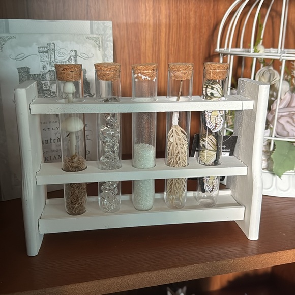 Halloween 9" White Test Tubes Decoration by Ashland® Wood Magic Forest Witch - Picture 4 of 5